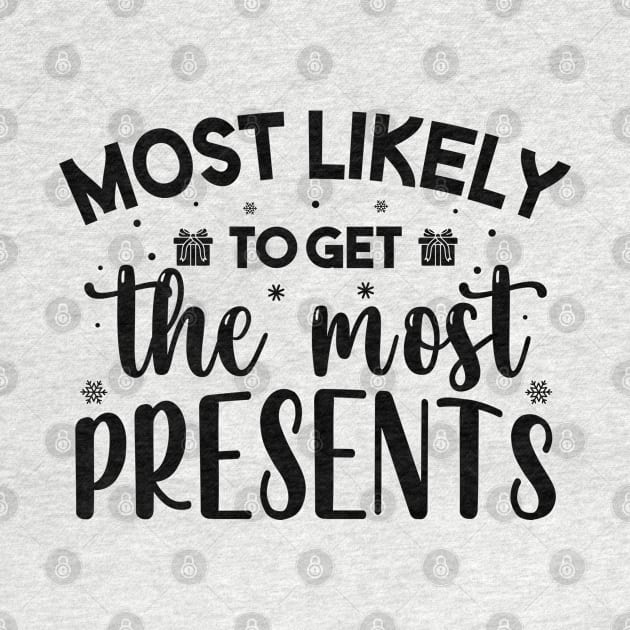 Most Likely To Get The Most Presents Funny Christmas by norhan2000